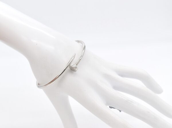 18K WG Nail Bangle - Image 2