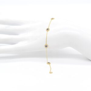 18K Evil's Eye Bracelet