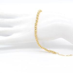 18K Bubble Bracelet (Big-Small-Big Pattern)