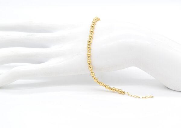 18K Bubble Bracelet (Big-Small-Big Pattern)
