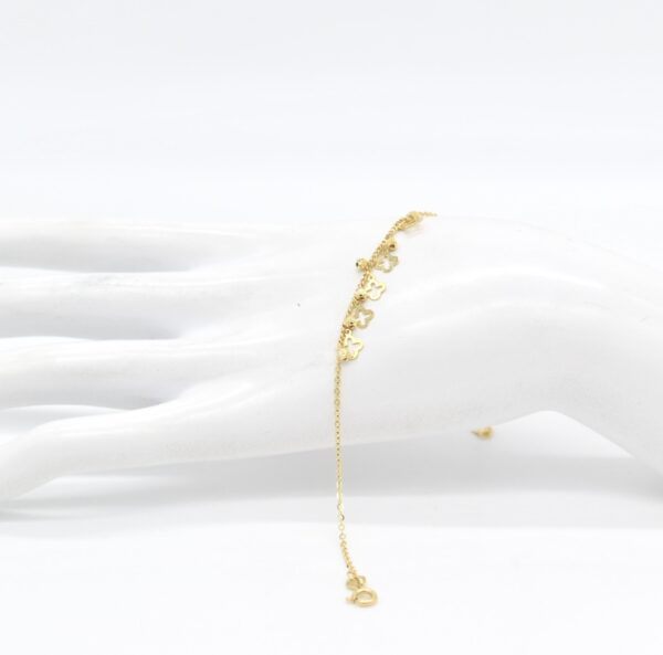 18K Clover Charm Bracelet