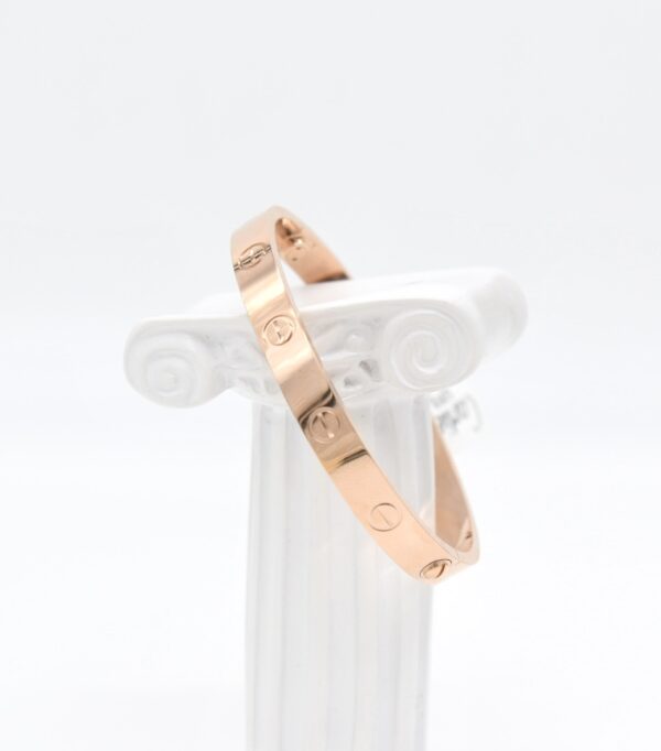 18K Rose Gold Love Bangle