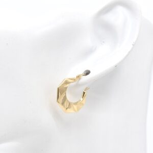18K Flat Croissant Earrings