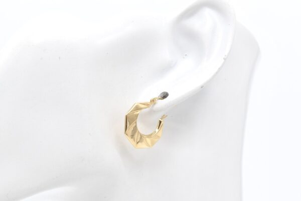 18K Flat Croissant Earrings