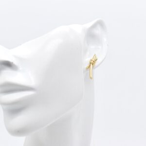 18K T-Knot Stud Earrings