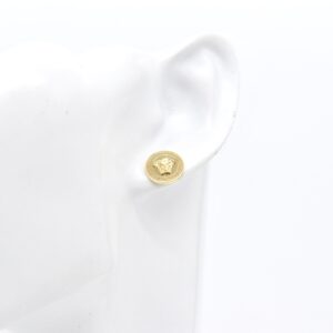 18K Medusa Stud Earrings
