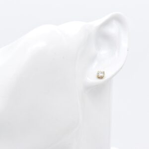 18K Moissanite Stud Earrings