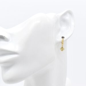 18K Baby Clover Dangling Earrings