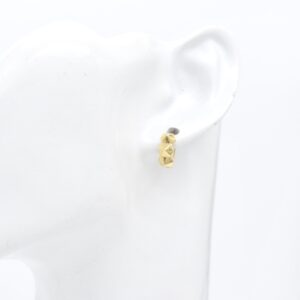 18K Clash-like Huggie Earrings
