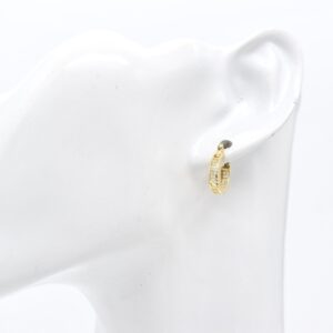 18K Fendi Huggie Earrings