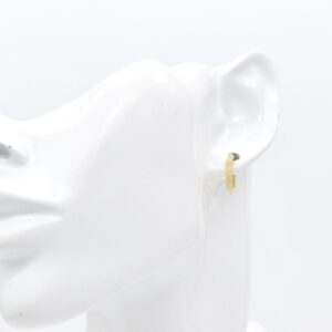 18K Fendi Oval Hoops Earrings