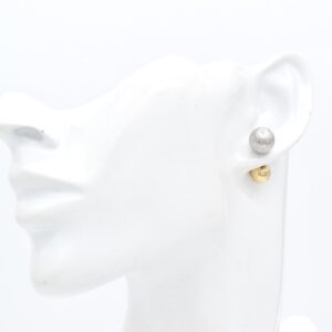 18K Two Tone Stylish De Roscas Earrings
