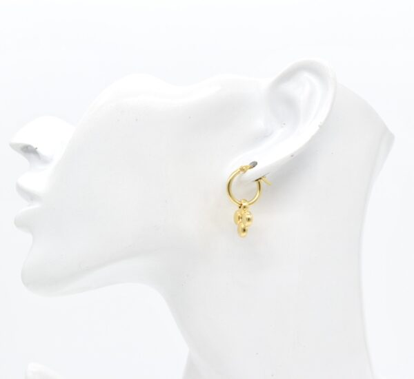 18K Two-Way VL Bloom Dangling Earrings - Image 3