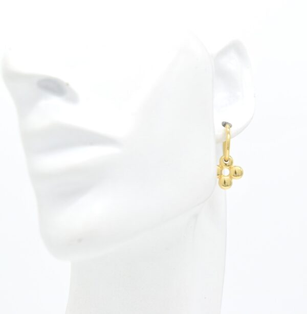 18K Two-Way VL Bloom Dangling Earrings - Image 2