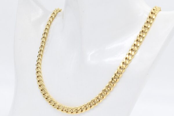 18K Yellow Gold Chunky Curb Chain — 24 inches