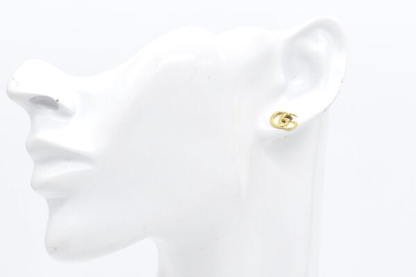 18K Yellow Gold GG Earrings — 8 mm