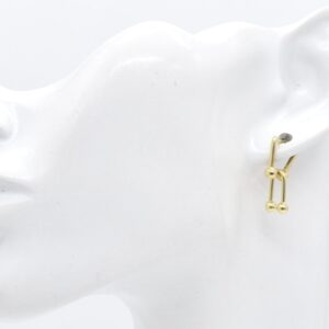 18K Yellow Gold Hardware Earrings — 2.47 g