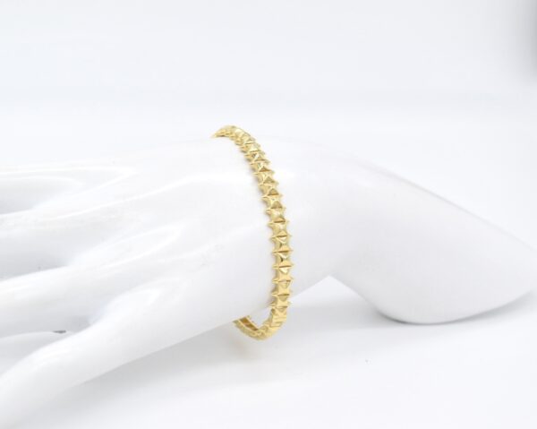 18K Yellow Gold Clash Bangle — 17 cm