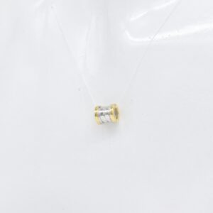 18K Two‑Tone B‑Zero Pendant — 9 x 10 mm