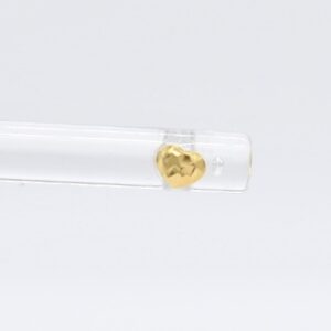 18K Diacut Heart De Roscas Stud Earrings