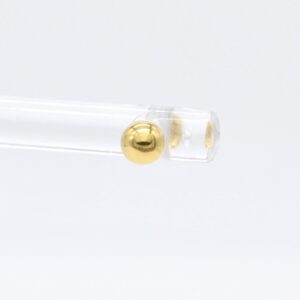 18K Simple Ball De Roscas Stud Earrings