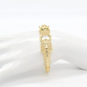 18K Panther Bangle