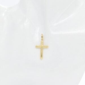 18K Plain Cross Pendant
