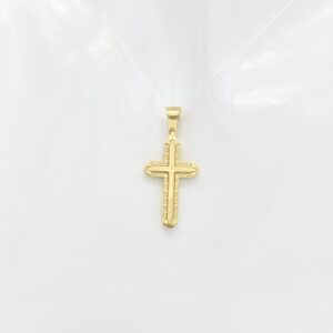 18K Stylish Cross Pendant