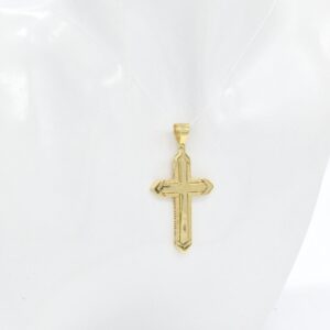 18K Plain Cross Pendant