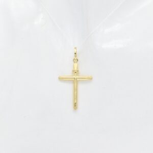 18K Plain Cross Pendant