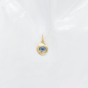 18K Round Evil's Eye Pendant