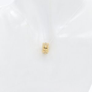 18K Perlee with CZ Stone Pendant