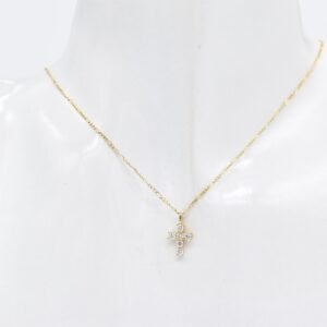 18K Diamond Cross Necklace