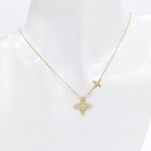 18K R-Coin Diamond Necklace