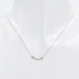 18K Smile-Centered Diamond Necklace