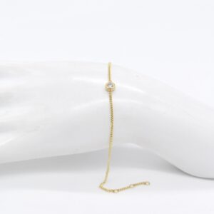 18K Round Diamond Bracelet