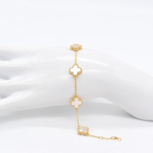 18K 5 Motif Mother of Pearl Bracelet