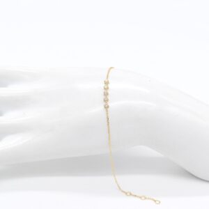 18K Five-Stationed Diamond Bracelet