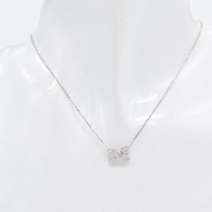 18K Centered X Diamond Necklace