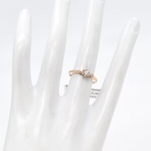18K Triology Natural Diamond Ring