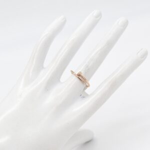 18K Natural Diamond Nail Ring