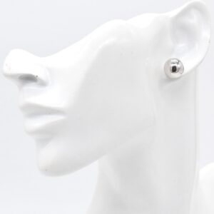 18K WG Ball Stud Earrings