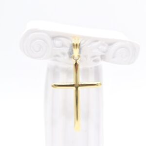 18K Plain Cross Pendant - 20 mm x 30mm