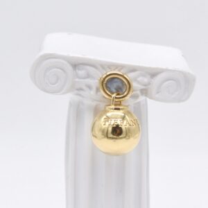 18K 15 mm T-Ball Pendant