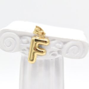 18K "F"Pendant
