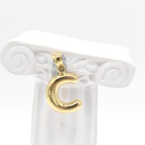 18K "C" Pendant