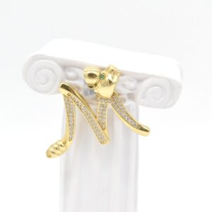 18K Stylish "M" Pendant