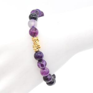 24k Amethyst Pi Yao Bracelet