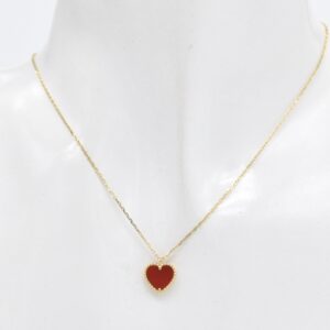 18K Red Heart Necklace