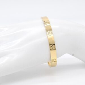 18K Double Screw Love Bangle- Size 18